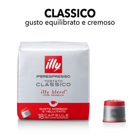 Caffè Tostato Classico 18 Capsule Originali Illy Iperspresso