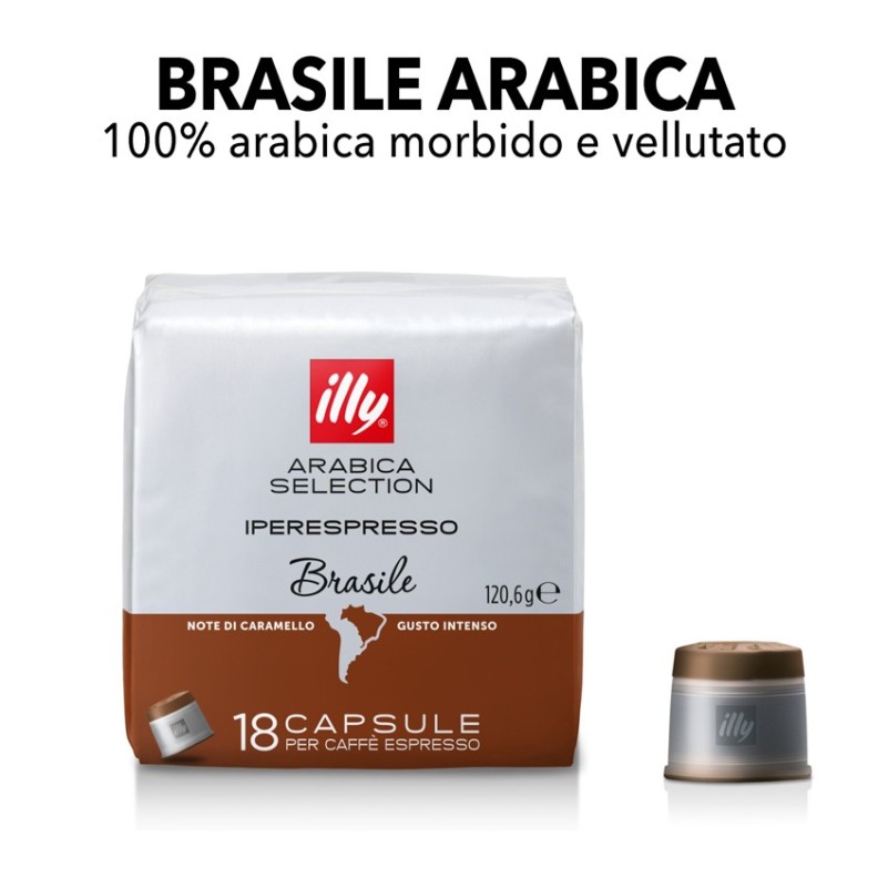 Caffè Brasile 100% Arabica 18 Capsule Originali Illy Iperspresso
