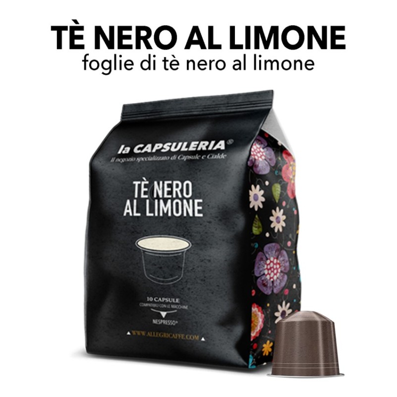 Capsule compatibili Nespresso - Tè nero al limone