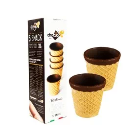 Mini pack of 5 Chocolate cups for coffee