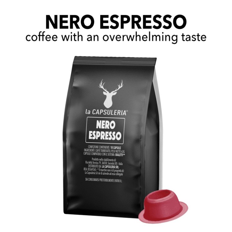 Bialetti compatible capsules - Caffè Nero Espresso