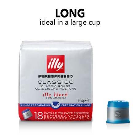Lungo Coffee 18 Original Illy Iperspresso Capsules