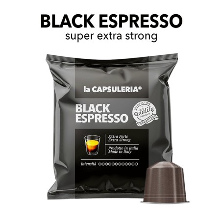 Nespresso Compatible Capsules - Black Espresso Coffee