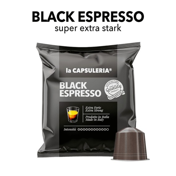 Nespresso kompatible Kapseln - Schwarzer Espresso Kaffee
