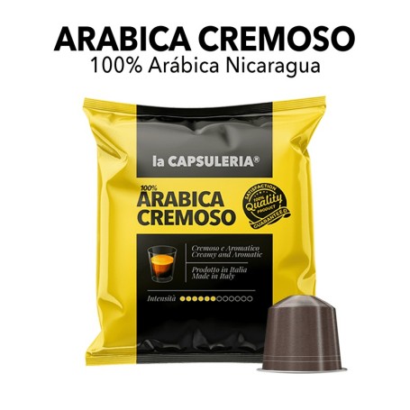 Cápsulas compatibles con Nespresso - Café 100% Arábica Cremoso