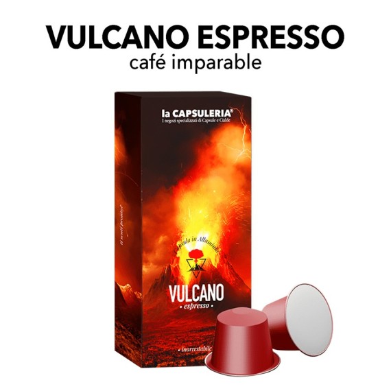 Cápsulas de aluminio Vulcano Coffee para Nespresso