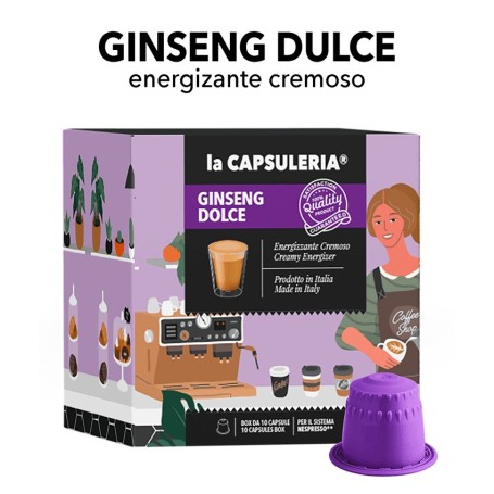Cápsulas compatibles con Nespresso - Ginseng dulce
