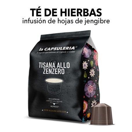 Cápsulas compatibles con Nespresso - Té de hierbas de jengibre