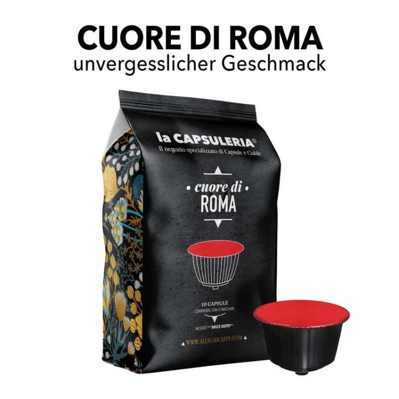Nescafe Dolce Gusto kompatible Kapseln - Caffè Cuore di Roma