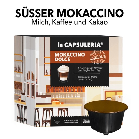 Nescafe Dolce Gusto kompatible Kapseln - Mokaccino Dolce