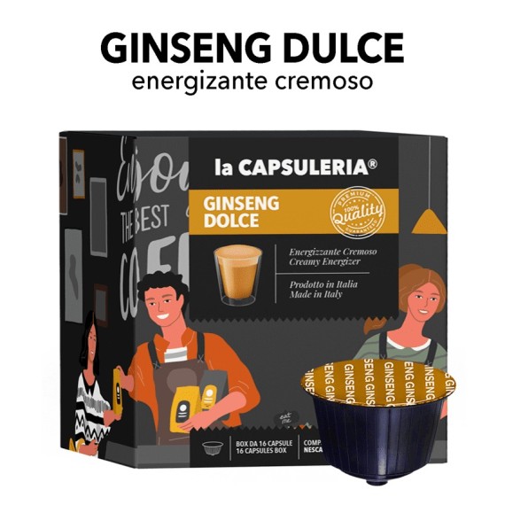 Cápsulas compatibles con Nescafé Dolce Gusto - Ginseng dulce