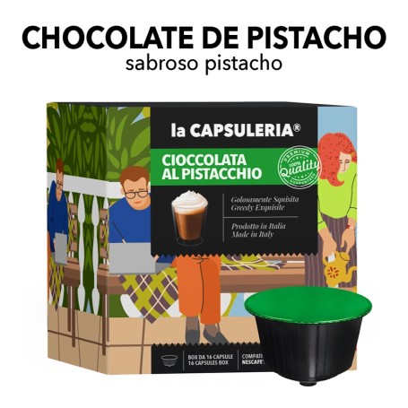 Cápsulas compatibles con Nescafé Dolce Gusto - Chocolate Pistacho