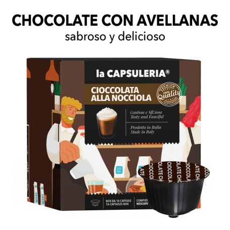 Cápsulas compatibles con Nescafé Dolce Gusto - Chocolate con avellanas