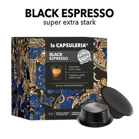 Lavazza A Modo Mio kompatible Kapseln - Caffè Black Mio