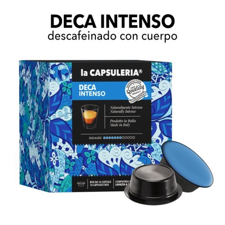 Cápsulas compatibles con Lavazza A Modo Mio - Caffè Decaffeinato Intenso