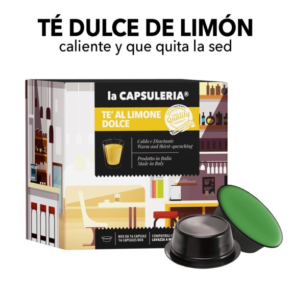 Cápsulas compatibles con Lavazza A Modo Mio - Té de limón dulce