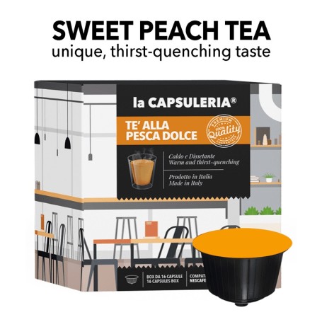 Nescafe Dolce Gusto Compatible Capsules - Sweet Peach Leaf Tea