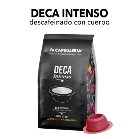 Cápsulas compatibles Bialetti - Café Decaffeinato Intenso