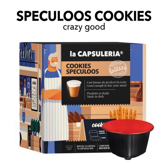 Nescafe Dolce Gusto Compatible Capsules - Cookie Speculoos (Belgian Cookie)